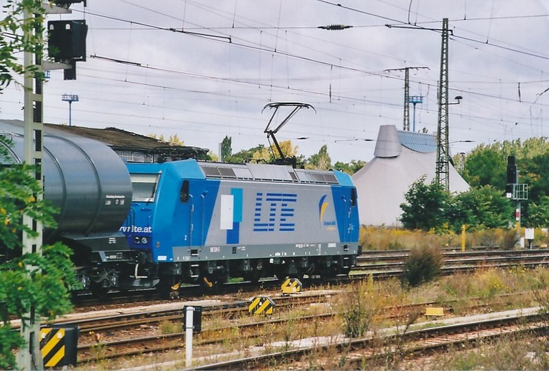 Foto Lte Bombardier Traxx 185 Hbf Magdeburg 2007 10x15cm V2288g
