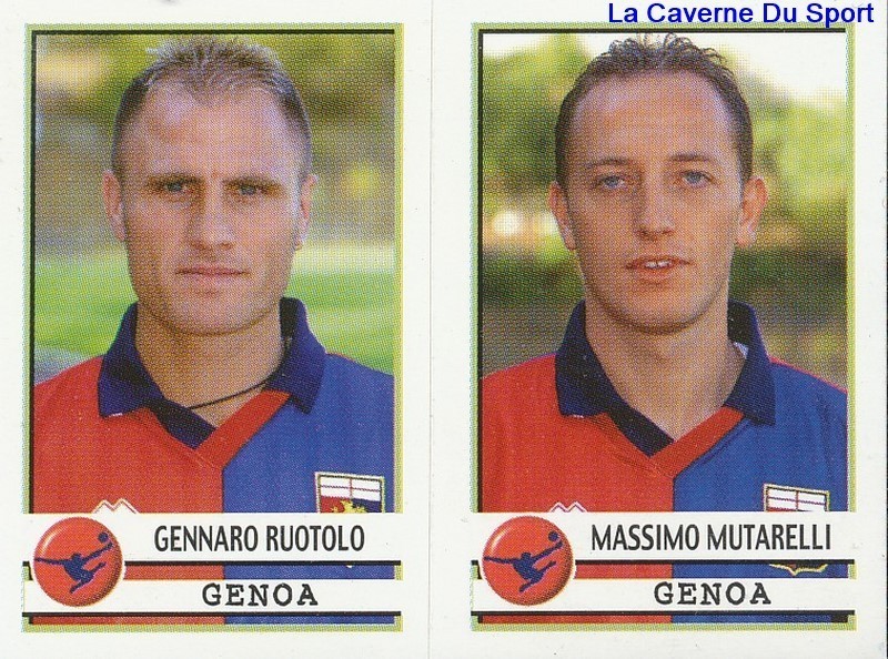 510 Ruotolo Mutarelli Italia Genoa.Cfc Sticker Calciatori 2002 Panini