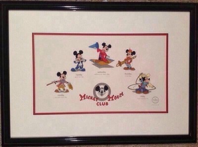 Disney Art- Sericel - Mickey Mouse Club - 