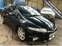 2007 07 HONDA CIVIC 2.0 I-VTEC TYPE-R GT 3D 12 MONTHS MOT + FREE WARRANTY
