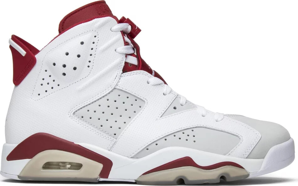 Мужские кроссовки Nike Air Jordan 6 Retro Alternate Hare White Red 384664-113, размер 10,5, новинка