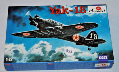 Vintage Amodel, Yak-18, 1/72 Scale, Model. Poland