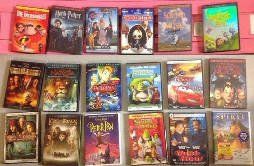 KIDS 18 DVD LOT ASSORTED Included Disney Children's Movies Action Pirates Shriek