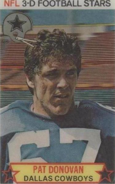 1980 Stop 'n Go NFL 3-D Football Stars Pat Donovan #3