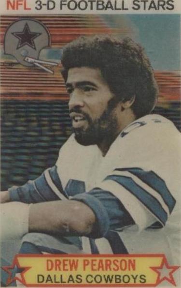 1980 Stop 'n Go NFL 3-D Football Stars Drew Pearson #21