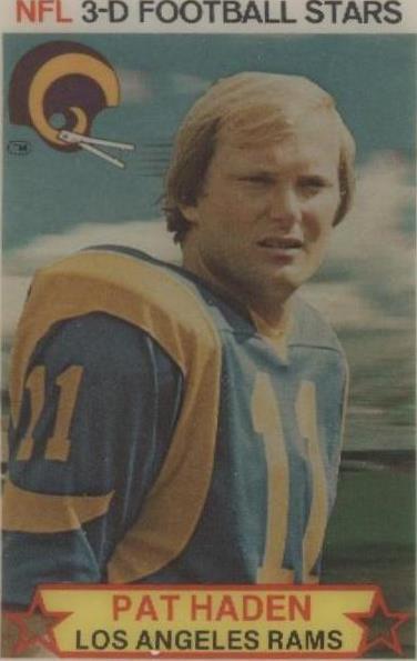 1980 Stop 'n Go NFL 3-D Football Stars Pat Haden #14