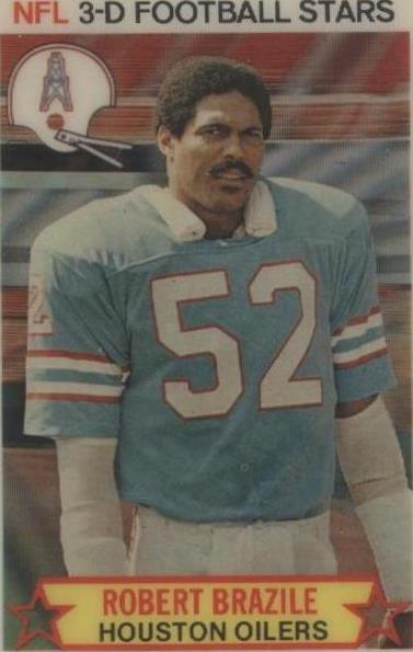 1980 Stop 'n Go NFL 3-D Football Stars Robert Brazile #26