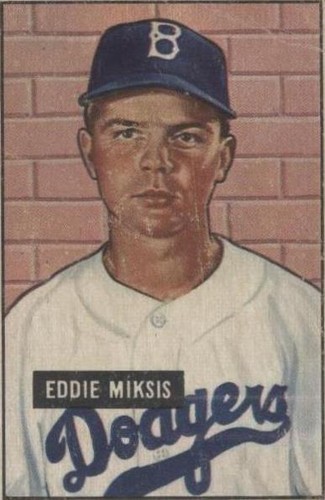1951 Bowman - Eddie Miksis #117