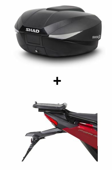 70'Bikes9冊セット 2021-2022 Honda Forza 750 Pack Top Case SH58X + Support | SHAD