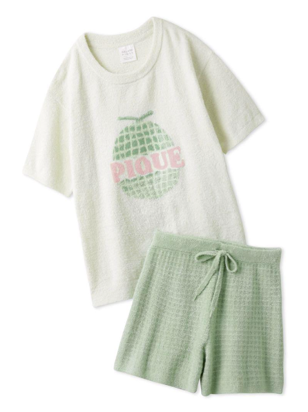 Gelato Pique Smooth Fruit Jacquard Pullover & Shorts Set Gelato Pique Smooth Fruit Jacquard Pullover & Shorts Set
