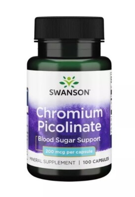 Swanson Chromium Picolinate 200 Mcg 100 Capsules