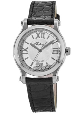 Chopard  Happy Sport  Automatic Leather Strap Women's Watch 278573-3011
