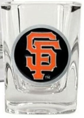 San Francisco Giants MLB 36mm Set of Three (3) Square Shot Glasses