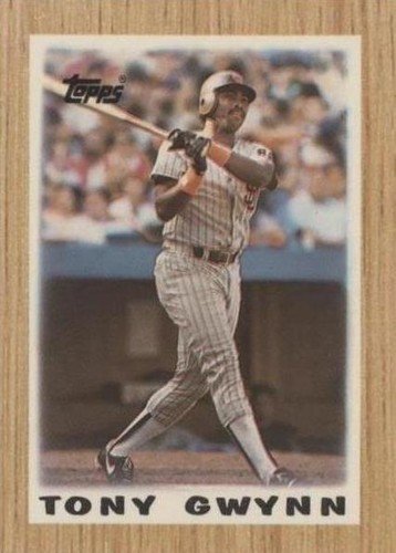 1987 Topps League Leaders Minis - Tony Gwynn #35