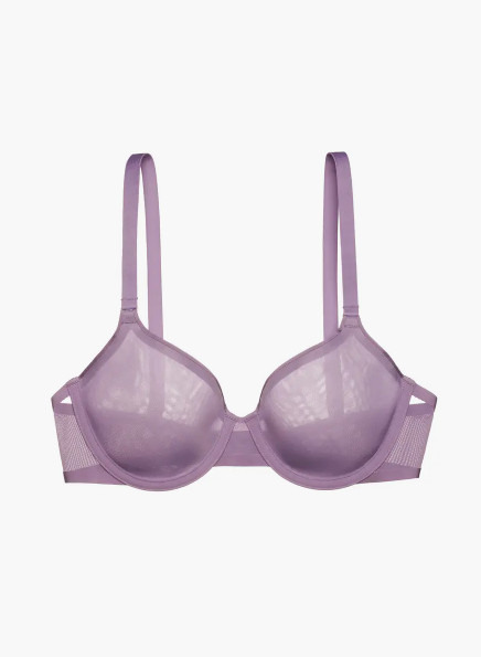 NWT Cuup Bra The Demi Mesh Amethyst Sz 30F