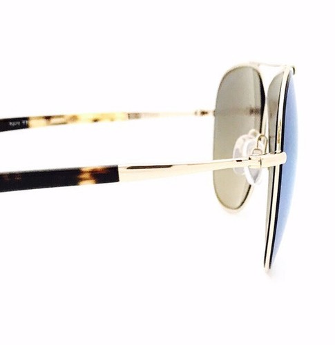 Pre-owned Tom Ford Sunglasses April Tf 393 28x Rose Gold 61•10•145 With Original Case In Blue Mirrored