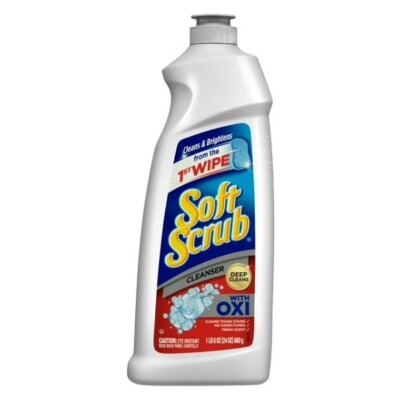 Soft Scrub Multi-Purpose Cleanser with OXI, Surface Cleaner, 24 Ounce