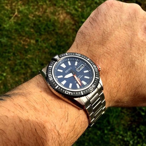 Pre-owned Seiko Stargate Ii 2 Srp495k1 Divers 200m Automatic Stainless Silver Black Watch
