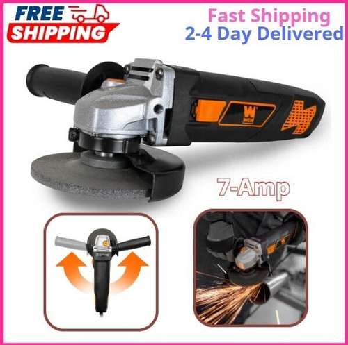 7-Amp Angle Grinder, 4-1/2-Inch, Corded Electric Grinder Workshop Power Tool