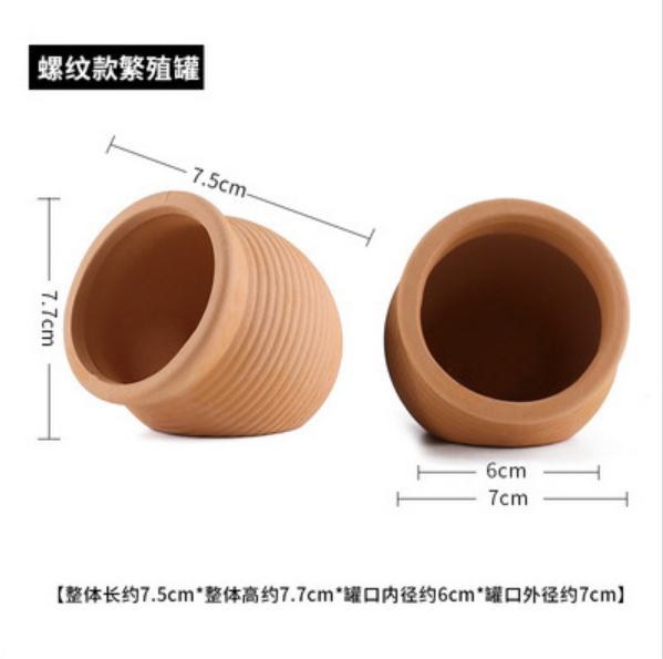 Ceramic Ornaments Aquarium Fish Tank Cichlid Pleco Shrimp Terracota