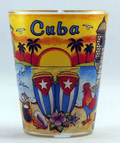 CUBA SUNSET GLASS SHOTGLASS