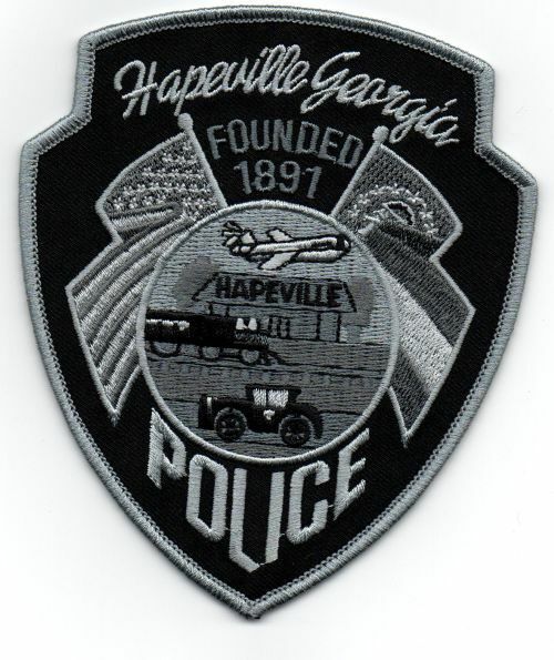 GEORGIA GA HAPEVILLE POLICE SUBDUED SWAT STYLE NICE SHOULDER PATCH SHERIFF