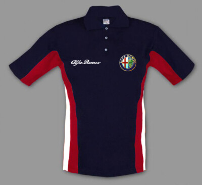 Neu Herren  Alfa Romeo Motor Sport Polo Shirt, Gr. S-3XL