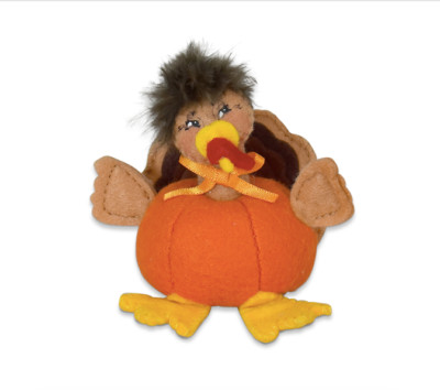 Annalee Turkey Pumpkin 3'' Thanksgiving Harvest New 2024 360324