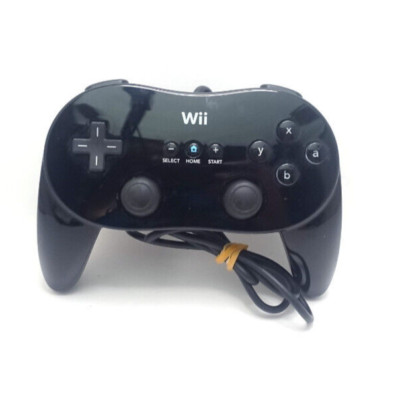 Nintendo Wii Classic Controller or Pro Wired Official OEM Black White - You Pick