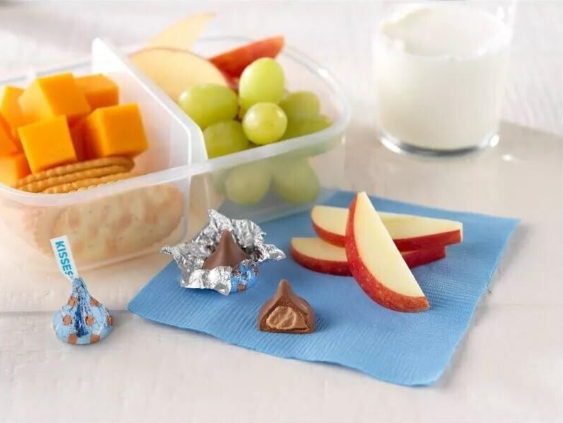 HERSHEY'S Kisses Milklicious, Creamy Filled Milk Chocolate Bulk Candy (2 Pounds)