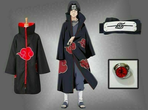 2021 Karneval Ninja Anime Cosplay Kostüm Akatsuki Mantel Uchiha Itachi NARUTO