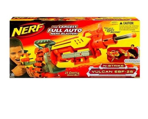 nerf N-STRIKE EBF-25 バルカン　箱以外完品　動作確認済み Nerf Vulcan EBF-25 Full Auto 25 Darts Belt Fed Blaster New