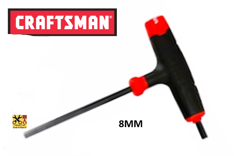 NEW CRAFTSMAN T-THROUGH HANDLE HEX KEY ALLEN SAE / METRIC CHOICE OF SIZE OR SET