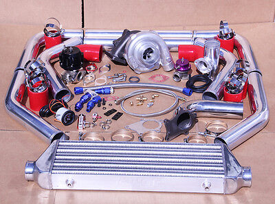 Details About Jdm Universal T3t4 Turbo Kit Turbochargerintercoolerwastegatebovboost Gauge