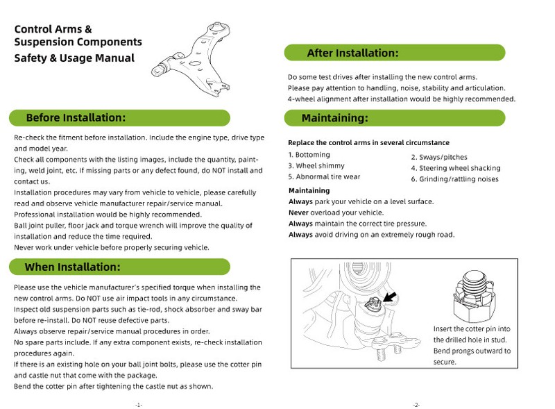 RWD for 1997-2003 Ford F-150 10pcs Control Arm Tie Rod Sway Bar Suspension Kit