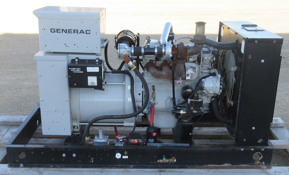 30 kw Generac / Mitsubishi Natural Gas or Propane Generator / Genset - Load Bank