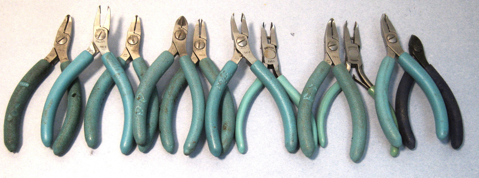 LOT OF 11-EREM SWISS MADE CUTTERS 582E 90E 597E 511E~ELECTONICS JEWELRY CRAFTS