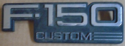 1992-96 Ford F-150 Custom Emblem Name Plate Badge F2TB-16B114-BA