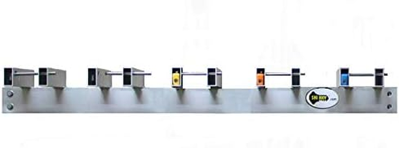 Ski Wall Rack - Includes 5 Locks (Keyed Alike - Assorted Colors)