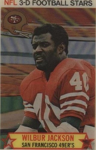1980 Stop 'n Go NFL 3-D Football Stars Wilbur Jackson #38