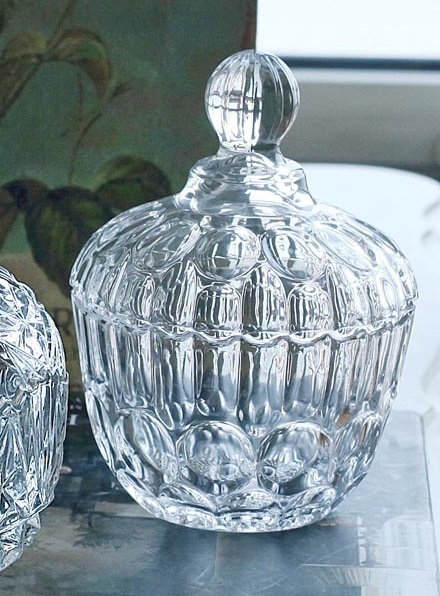 Vaso Contenitore Porta Caramelli Dolci Confetti In Vetro Trasparente moc