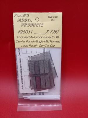 PLANO MODEL	N Bi-Level Enclosed Autorack Center Panels ''B'' Kit METAL CONCOR