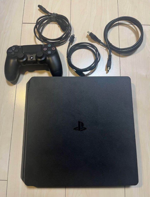 Sony PlayStation 4 PS4 Slim CUH-2200A Jet Black Game Console Set 