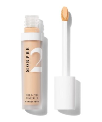 Morphe 2 Hide & Peek Concealer Shade Peek of Buff Medium w Golden Undertones NIB