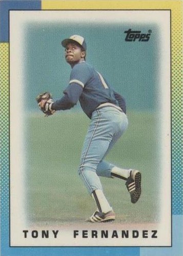 1990 Topps League Leaders Minis - Tony Fernandez #42