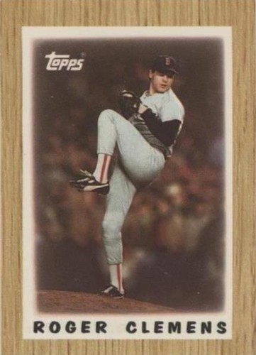 1987 Topps League Leaders Minis - Roger Clemens #42