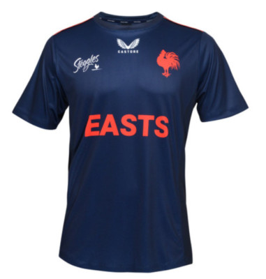 Sydney Roosters NRL Castore Run Out Shirt Sizes S-7XL! T2