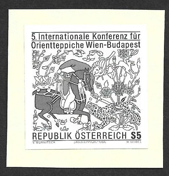 (BL) Austria 1986 International Conference on Oriental Carpets black print