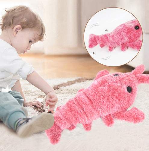 Electric Jumping Shrimp Usb Charging Pets Toys For Cat Dog