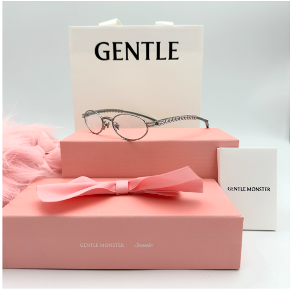 Pre-owned Gentle Monster X Jennie Jentle Salon Barrette 02silver Metal Clear Dstwi61kt3ji